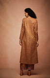 Load image into Gallery viewer, Mustard Mirror and Sequins A Line Set with Dupatta