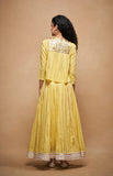 Load image into Gallery viewer, Barfi Gota Yellow Skirt