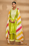 Load image into Gallery viewer, Lime Green A Line Kurta