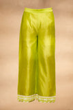 Load image into Gallery viewer, Lime Green Applique Straight Pants