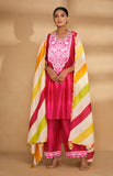 Load image into Gallery viewer, Pink Kali Kurta