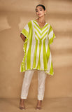 Load image into Gallery viewer, Lime Green Two Tone Short Kaftan