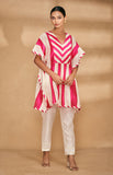 Load image into Gallery viewer, Pink Two Tone Short Kaftan