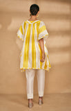 Load image into Gallery viewer, Yellow Two Tone Short Kaftan