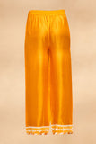 Load image into Gallery viewer, Orange Applique Straight Pants