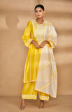 Load image into Gallery viewer, Yellow A Line Kurta