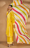 Load image into Gallery viewer, Yellow A Line Kurta