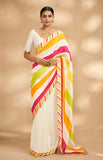 Load image into Gallery viewer, Off White Jaipuri Blouse