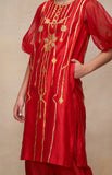 Load image into Gallery viewer, Red Short Kurta