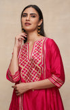 Load image into Gallery viewer, Rani Pink Gathered Kurta