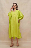 Load image into Gallery viewer, Lime Green Kaftan Dress