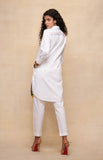Load image into Gallery viewer, Satrangi White Long Shirt