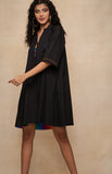 Load image into Gallery viewer, Satrangi Black Short Dress
