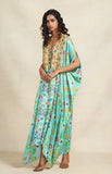 Load image into Gallery viewer, Turquoise Sequins Kaftan