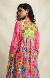 Load image into Gallery viewer, Pink Sequins Gathered Kurta