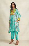 Load image into Gallery viewer, Turquoise Chanderi Pants