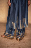 Load image into Gallery viewer, Blue Rose Gota Straight Pants