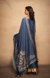 Load image into Gallery viewer, Blue Rose Gota Dupatta