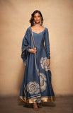 Load image into Gallery viewer, Blue Rose Gota Anarkali