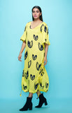 Load image into Gallery viewer, Yellow Kaftan Dress
