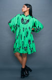 Load image into Gallery viewer, Green Midi Tiered Dress