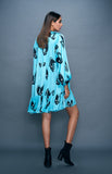 Load image into Gallery viewer, Blue Midi Tiered Dress