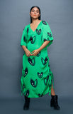 Load image into Gallery viewer, Green Kaftan Dress