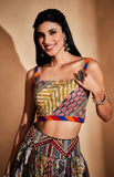 Load image into Gallery viewer, Sequins Tribal Crop Top