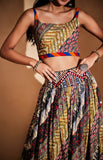 Load image into Gallery viewer, Sequins Tribal Crop Top