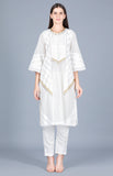 Load image into Gallery viewer, Off White A Line Kurta