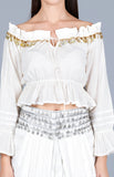 Load image into Gallery viewer, Off White Off Shoulder Top