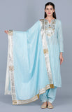 Load image into Gallery viewer, Barfi Pastel Blue Salwar