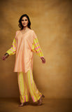 Load image into Gallery viewer, Pink &amp; Yellow Kimono Kurta