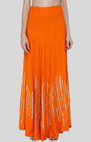 Load image into Gallery viewer, Orange Circular Skirt