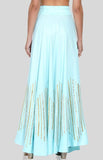 Load image into Gallery viewer, Pastel Blue Barcode Circular Skirt
