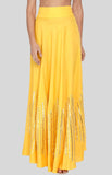 Load image into Gallery viewer, Yellow Barcode Circular Skirt