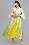 Load image into Gallery viewer, Yellow &amp; Green Rays Skirt