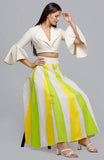 Load image into Gallery viewer, Yellow &amp; Green Rays Skirt